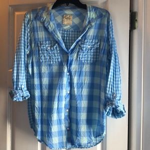 Button down lightweight blouse